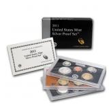 2011 US Mint 14 Coin Silver Proof Set