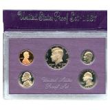 1987 US Mint 5 Coin Proof Set (11) PROOF