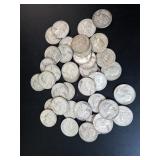 Mixed Washington Quarters, 90% Silver (40)