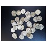 1942-1945 Mixed Jefferson Nickels - Wartime (40)