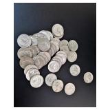 Mixed Washington Quarters, 90% Silver (40)