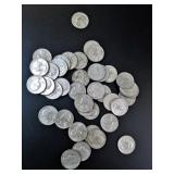 Mixed Washington Quarters, 90% Silver (40)