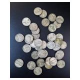 1942-1945 Mixed Jefferson Nickels - Wartime (40)