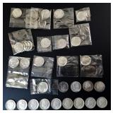 1946-1964 Mixed Roosevelt Dimes, 90% Silver (31)