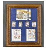 Framed Great Wimbledon Champions US Stamps