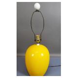 Mid-Century Yellow Ceramic Lamp