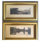 Vintage Framed Landscape Photographs (2)