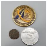 Eutelsat Boeing Delta IV Coin and More! (3)