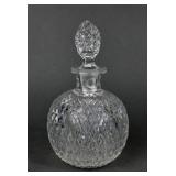 Vintage Diamond Cut Crystal Decanter