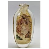 Vintage Chinese Reverse Painted Snuff Bottle