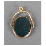 9KT Gold Victorian Spinner Fob