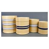 Molly Stone Yellow Ware Canisters (4)