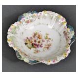 Vintage S&T RS Germany Floral Bowl