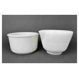 White Milk Glass Mixing Bowls