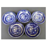 Buffalo Pottery Blue Willow Salt Dip Dishes