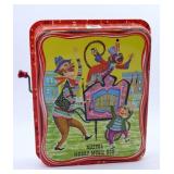 Vintage 1953 Mattel #501 Tin Litho Merry Music Box