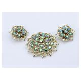Vintage Sarah Coventry Brooch & Clip-on Earrings