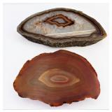 Agate Mineral Display Specimens (2)
