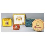 Vintage Tobacco/Snuff/Ascot Tins (5)