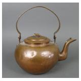 Vintage Large Copper Tea Kettle