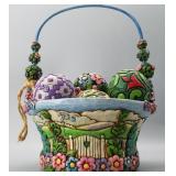 Jim Shore "Blossoms of Spring" Easter Basket