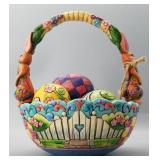 Jim Shore "Hunting Eggs Finding Joy" Easter Basket