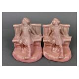 Antique Rookwood Art Pottery Bookends