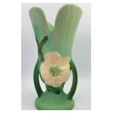 Vintage Weller Pottery Wild Rose Flared Vase