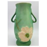 Vintage Weller Pottery Wild Rose Handled Vase