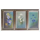 Vintage Signed Oil on Board Paintings (3)