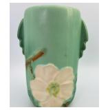 Vintage Weller Pottery Wild Rose Handled Vase