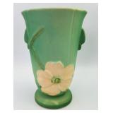 Vintage Weller Pottery Wild Rose Handled Vase