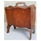 Vintage Wooden Magazine Holder