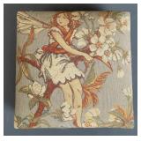 Cicely Mary Barker Flower Fairy Fabric Footstool