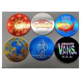 Vtg. Vans Pogs Salman Agah Rare Pogs + Slammer (6)