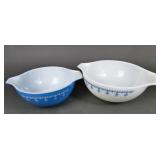 Pyrex Snowflake Mixing Bowls (2)