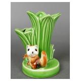 Porcelain Squirrel Vase