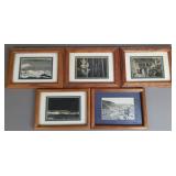 Vintage Framed Colorado B&W Photographs (5)