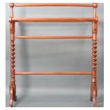 Antique Walnut & Oak Quilt Rack