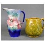 Pottery Art Pitcher & Royal Copely Pitcher
