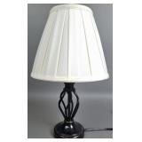 Hampton Bay Oil Brush Bronze Cream Shade Lamp