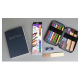 Art Supplies - Oil Pastels, Progresso & Sketchbook