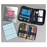 Art Supplies - Colored & Watercolor Pencils +Books