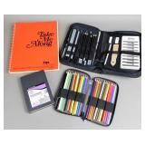 Art Supplies - Colored & Graphite Pencils (2)Books