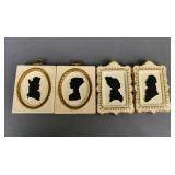 Vintage Silhouette Art Plaques