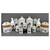 Czechoslovakia Porcelain Canister Set in German