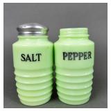 Jadeite Salt and Pepper Shakers