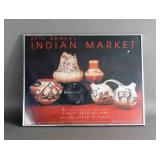 Framed 1988 Indian Market Poster
