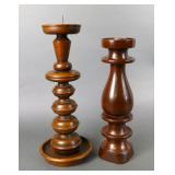 Wooden Pillar Candle Holders