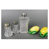 Glass and Ceramic Salt and Pepper Shakers